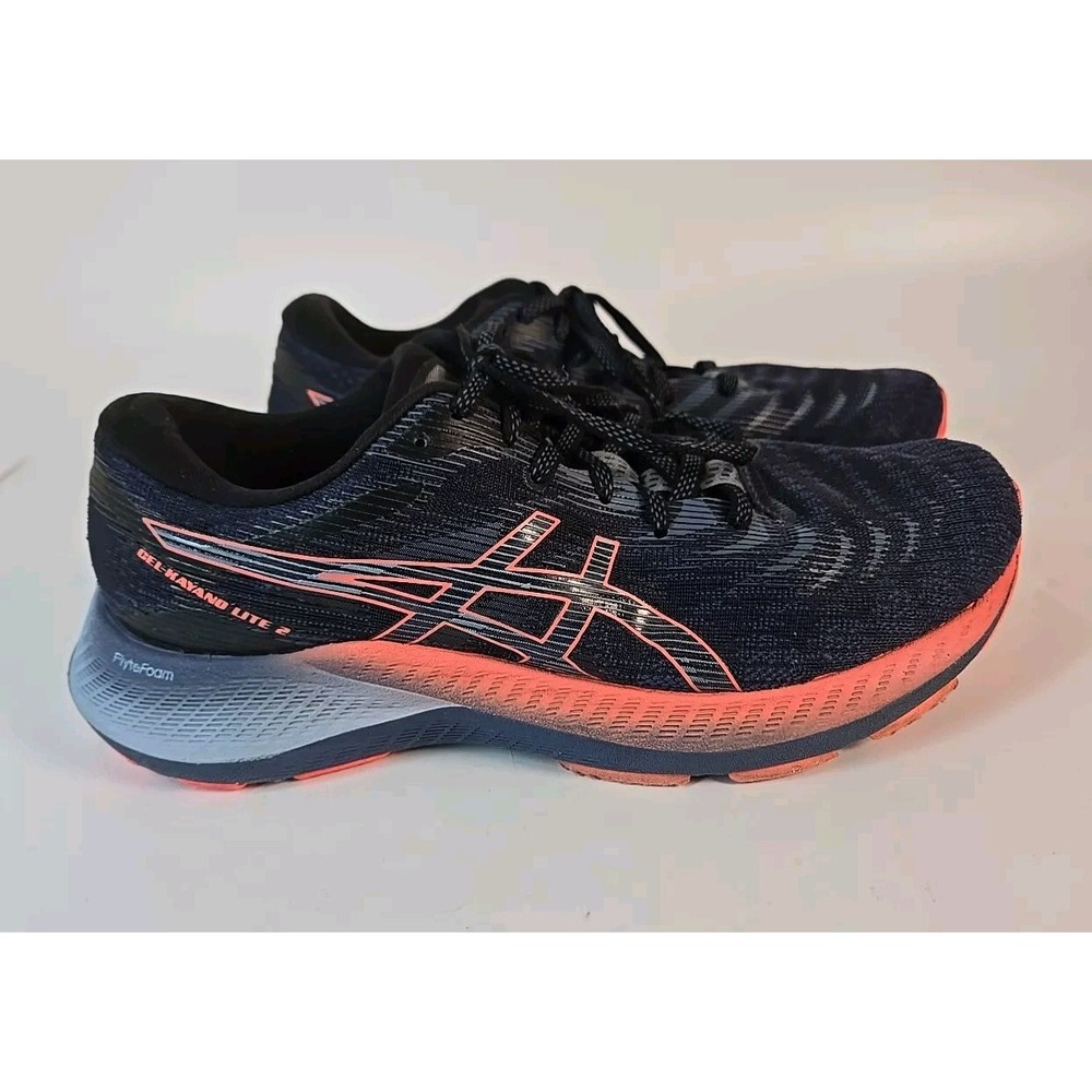 ASICS GEL-KAYANO LITE 2 WOMEN‎ Sz 9 THUNDER BLUE CORAL Running Shoe